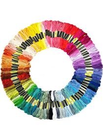 Cotton Embroidery Multi Colour Threads Set of 100Pieces 