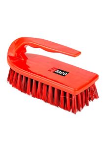RACO Scrubbing Hand Brush with Handle Durable Household Hand Scrubber Easy and Efficient Cleaning Equipment for Scrubbing, Washing & Removing Stubborn Stains 