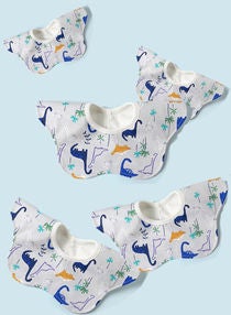 5 Pieces Mother Baby Supplies Baby Saliva Towel Cotton Waterproof Baby Petal Bib 