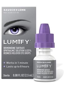 LUMIFY Redness Reliever Eye Drops 0.08 Ounce (2.5mL) 