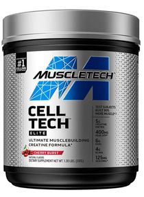 Creatine Powder | MuscleTech Cell-Tech Elite Creatine Powder | Post Workout Recovery Drink | Muscle Builder for Men & Women | Creatine HCl Supplement | Cherry Burst (20 Servings) 