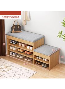 Step Model 2 and 3 Tier Multifunctional Shoe Cabinet Rack with Seat 
