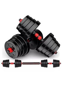 Dumbbell Set with Barbell Connecting Rod New Model with longer 50cm Barbell Rod Set for Body Workout Home Workout Gym 