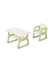 Kids Dining Table And Chair Set With Storage Drawer Study Desk For Daycare 