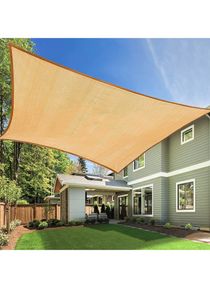 Sun Shade Sail Rectangle Canopy for Patio Backyard Lawn Garden 