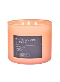 White Woods & Peach 3-Wick Candle 