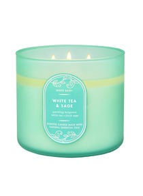 White Tea & Sage 3-Wick Candle 