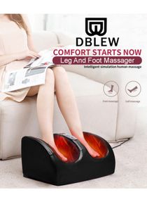 Shiatsu Mini Electric Foot Legs And Calf Massager Machine With Deep Heat Tissue Kneading Therapy Feet Pain Relief For Tired Muscles Red 
