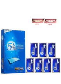 14 Pieces 5D Teeth Whitening Strips -7 Treatments Teeth Whitening Strips  Formulated For Sensitive Teeth, Professional Teeth Whitening Strips 