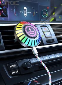 Smart RGB Light,Voice Activated Led Light,RGB Music Sync Light,Colorful Sound Pickup Ambient Lights with App Control for Car,Car Fragrance,Car Interior,Automobile Atmosphere Lamp 