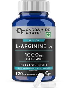 Carbamide Forte L Arginine 1000mg Supplement Per Serving - 120 Veg Capsules 