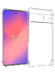 for Pixel 7 Case,Google 7 Case Clear Transparent Reinforced Corners TPU Shock-Absorption Flexible Cell Phone Cover for Google Pixel 7(Clear) 