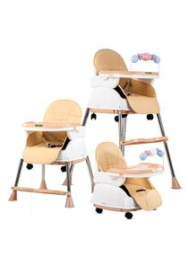 4 In 1 Nora Convertible High Chair For Kids With Adjustable Height And Footrest Baby Toddler Feeding Booster Seat With Tray Safety Belt Kids High Chair For Baby 6 Months To 4 Years Beige 