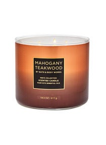 Mahogany Teakwood 3-Wick Candle 