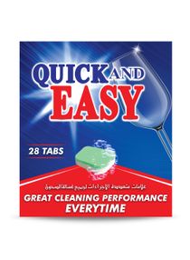 Quick and Easy Dishwasher Tablets - 28 Tablets 