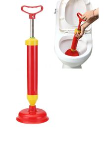 Powerful Manual Drain Buster Plunger, Toilet Sewer Dredge Device Inflator 