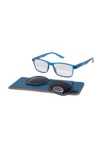 Rectangular Reading Glasses With Magnetic Clip-On Sunglasses 