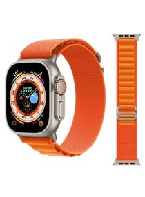 Alpine Loop Band 49mm 45mm 44mm for Apple Watch Series Ultra/8/SE/7/6/5/4/3/2/1 Nylon Woven Textile Loop Sport Strap Wristband Orange Orange 