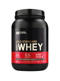 Gold Standard 100% Whey Protein Primary Source Isolate - Double Rich Chocolate, 2 lbs, 29 Servings 