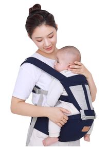 6 In 1 Ergo Baby Carrier with Hip Seat - Blue 