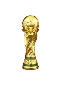 Replica World Cup Football Trophy Gold/Green 24.5x11.5x12.5centimeter 