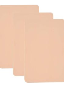 3-Piece Blank Silicone Tattoo Skin Double-sided Practice Beige 