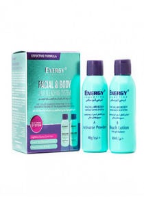 Energy Cosmetics Facial & Body Hair Bleaching System Kit 40+60ml 
