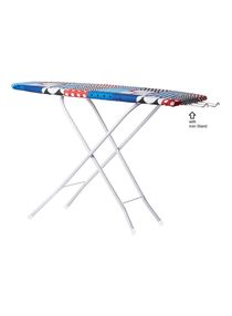 Iron Board 106x30cm Multi Color Adjustable Height T-Leg Wooden Foldable (Item Color and Design May Vary) 