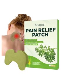 10 Pieces Pain Relief Patches for Knee and Neck Wormwood Relief Patch Long Lasting Relief of Joint Natural Herbal Knee Shoulder Neck Heat Patches for Pain Relief Hot Moxibustion Wormwood Stickers 