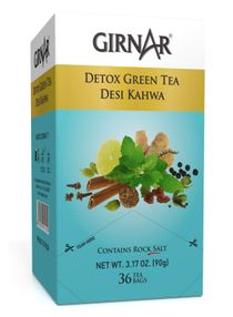 Girnar Detox Kahwa Green tea (36 TeaBags) 90g 