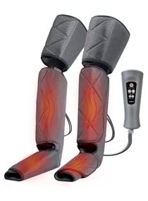 RENPHO Leg Massager with Heat for Circulation, Air Compression Calf Thigh Foot Massage, Adjustable Wraps Design, with 6 Modes 3 Intensities 2 Heat, Gifts for Muscles Relaxation 