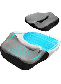 Seat Cushion Office Chair Cushions, Car Seat Cushion, Non-Slip Sciatica & Back Orthopedic Coccyx Tailbone Pain Relief Chair Pad, Memory Foam Support Pillow for Office Desk Wheelchair Driving Gaming 