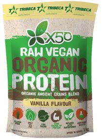Raw Vegan Organic Protein Vanilla, 1 Kg 