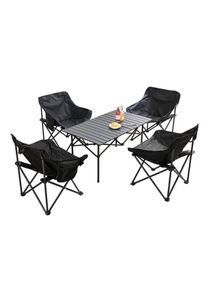 Outdoor Picnic Camping Portable Folding Table and Chair Set 