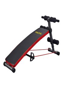 Marshal Fitness Sit Up Bench Gym Exercise Decline Adjustable Workout Bench Foldable Fitness Training Ab Crunch Newer Version 
