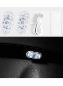 Car LED Lights Interior Portable Small Incar LED Touch Lights with 6 Bright LED Lamp Beads 