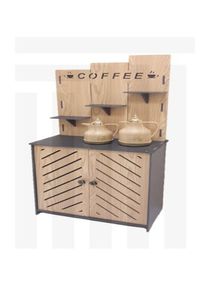 Farmhouse Coffee Bar Cabinet Buffet & Sideboard Kitchen Storage Cabinet Cupboard with  Kitchen Dining Living Room, 