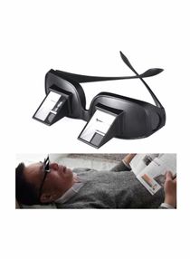 Lazy Glasses Bed Prism, Horizontal Glasses, Horizontal Mirror, Lazy Reader Glasses Lie Down For Reading/Watching Tv 