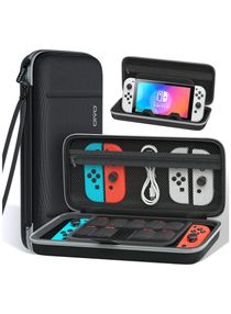 Switch OLED Case for Nintendo Switch OLED Accessories, Switch Carrying Case with Stand, Switch Portable Travel Bag with Game Storage for Nintendo Switch/Switch OLED Model (2021) 