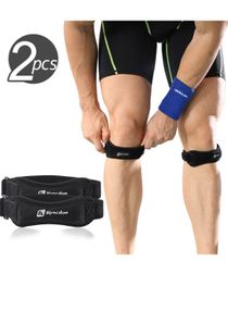 2 Pack Knee Pain Relief And Stabilizer Knee Strap Brace Support for Hiking Soccer Basketball Running Jumpers Knee Tennis Volleyball And Squats 