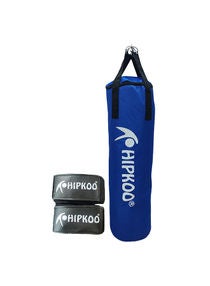 3 Feet Unfilled Matte Punching Bag With Hand  Wrap Combo 