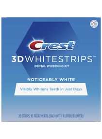 Crest 3D Whitestrips Noticeably White Teeth Whitening Kit, 10 Treatments 