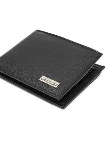 Inahom Bi-Fold Organised Wallet Flat Nappa Genuine and Smooth Leather Upper IM2021XDA0007-001-Black 