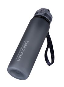 Sports Water Bottle  Protein Shaker Outdoor Travel Portable Leakproof Drinkware Plastic Drink Bottle BPA Free 1000mL Grey 
