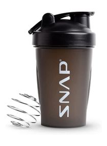 Protein Shake And Smoothie Gym Powder Bottle With Black Ensures Perect Mixing And Prevents Clumping, 400ml 