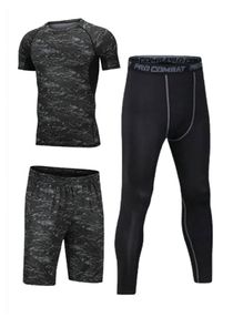 3-Piece Fitness Running Compression Suit 