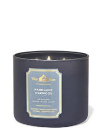 Mahogany Teakwood 3-Wick Candle 
