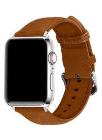 Apple Watch Band 41mm/40mm/38mm Premium Leather Band Buckle Strap Wristband Saddle Brown 