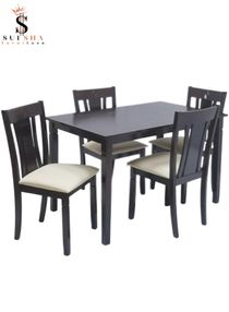 Modern Design Wooden Dining Chairs 1+4 Table 