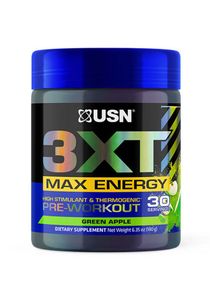 USN 3XT Max Energy Green Apple Pre workout 30 Servings 